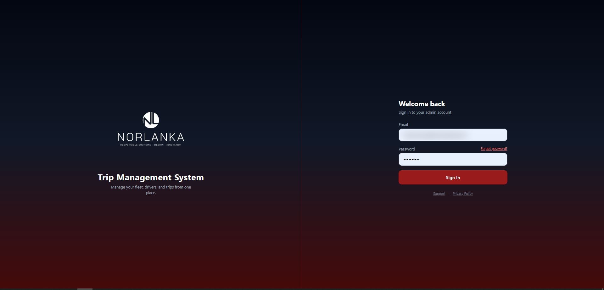 NorLanka Transport Management System & Driver App preview